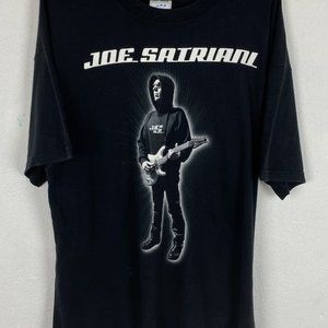 00s Vintage Joe Satriani 2002 World Tour T-Shirt … - image 1